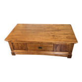 Large coffee table in cherry wood.