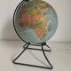 Globe vintage 1960 terrestre verre mappemonde Perrina - 24 cm