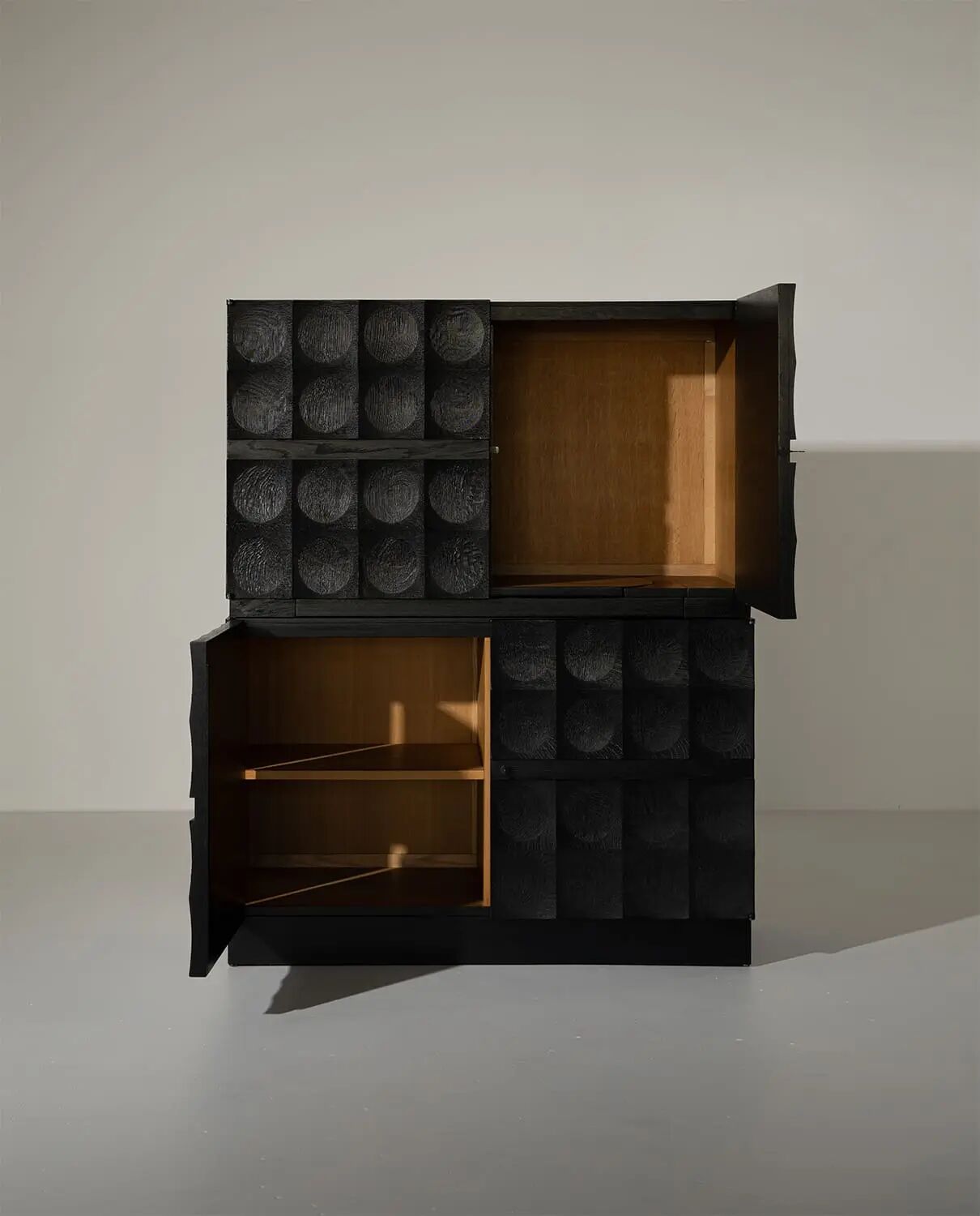 Brutalist Cabinet by J. Batenburg, Belgium 1970s