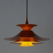 Danish vintage Radius pendant lamp by Erik Balslev, Fog og Morup, 1977
