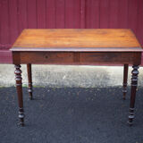 Table or desk Louis Philippe with two drawers