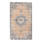 5x9 Navy Blue & Peach Oriental Persian Rug, 168x284Cm