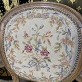 Paire de fauteuils médaillon d’époque Louis XVI