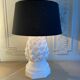 Imposing ceramic table lamp artichoke shape, Italy, 1960s
