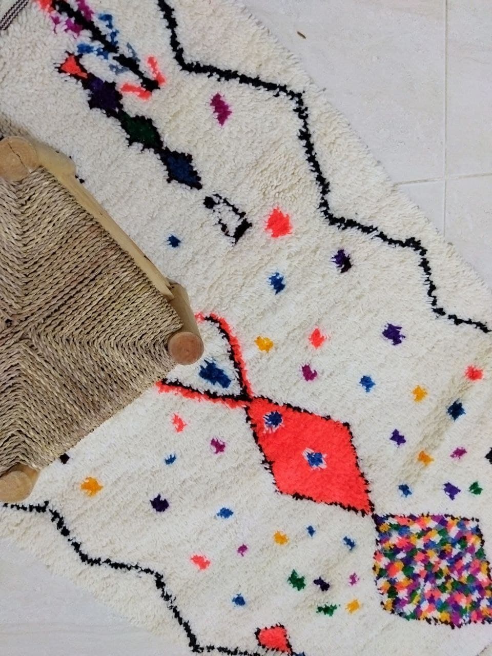 Colorful berber carpet 170 x 100 cm