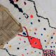 Tapis berbère coloré 170 x 100 cm