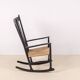Fauteuil à bascule noir Hans J. Wegner J16, 1969 FDB