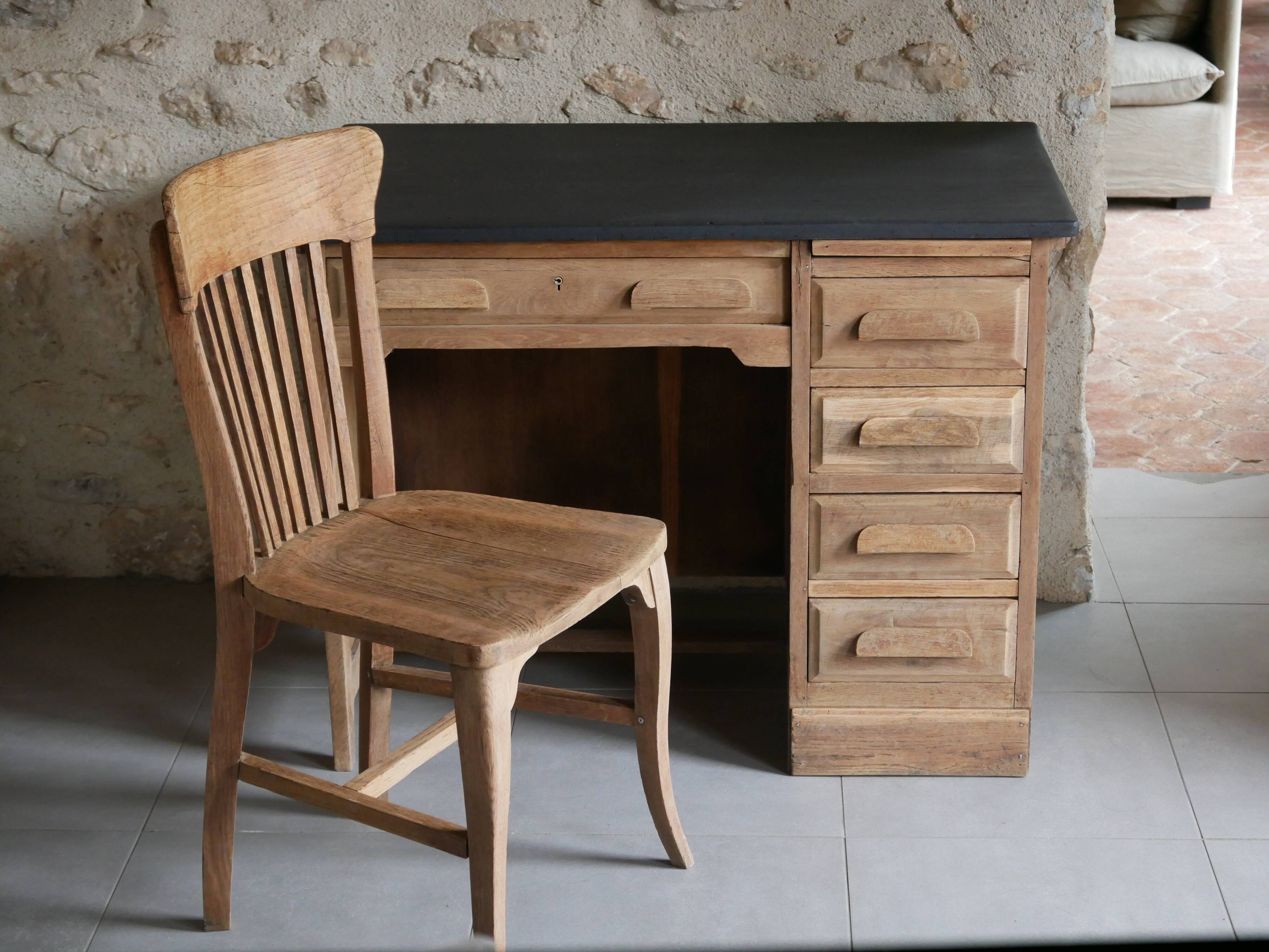 Desk and chair assembly