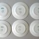 Set of 6 dessert plates, Saint Amand dahlia model, Spring stores