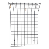 String metal wall mount coat, hat and umbrella rack, 1960s