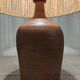 Vintage stoneware lamp and jute rope