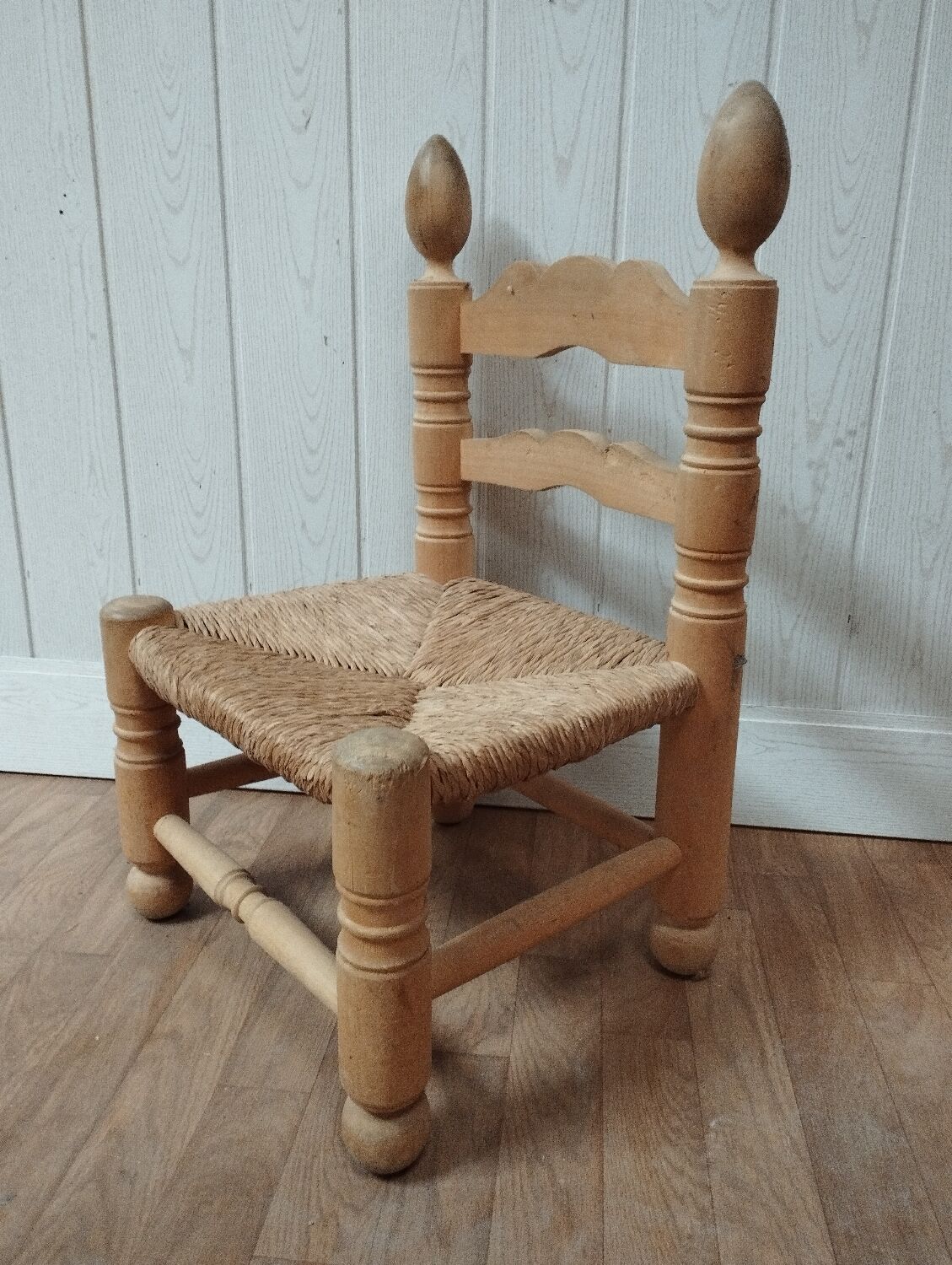 Brutalist vintage low chair