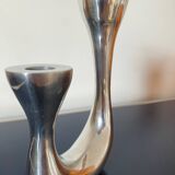 Designer cast iron candle holder