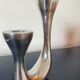 Designer cast iron candle holder