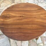Round table 6 feet 3 solid walnut extensions