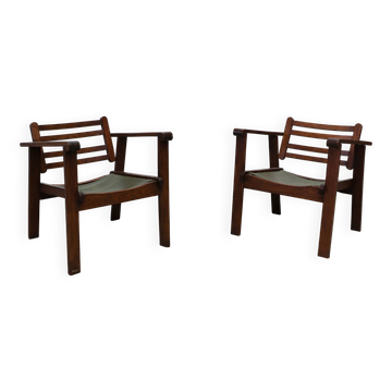 Ensemble de deux fauteuils de salon français anciens