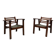 Set of two early French lounge chairs
