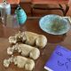 Mid-century Set of 3 ceramic hippos, Zaccagnini Italy 1950s