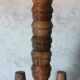Carved wood shells salt and pepper shaker