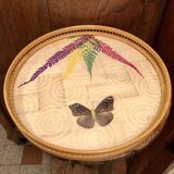 Old butterfly tray and coaster service