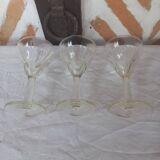 Verres bistrot absinthe anciens