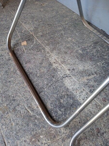 Pair 2 Piretti chairs / plia castelli signed