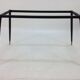 Italian Midcentury Coffee Table with Marble Top and Brass Feet, 1950s
