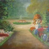 Table oil on wood park view