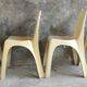 Ensemble de 4 chaises Kartell modèle 4850 design Castiglioni Gaviraghi Lanza made in Italy 1965