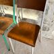 Set of 4 mismatched old school style chairs