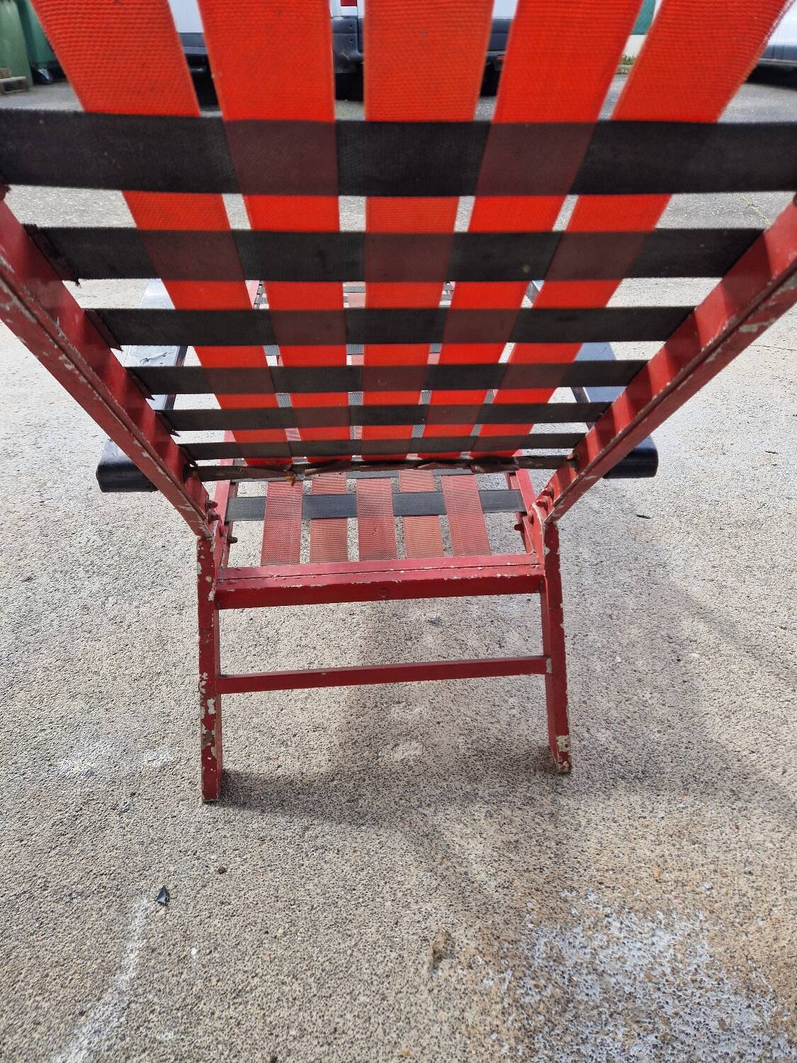 Deck chair from the deck of the liner France