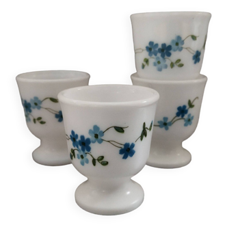 4 Arcopal Veronica egg cups