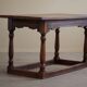 Desk / Dining table by Danish cabinetmaker in oak, baroque style, 1970s