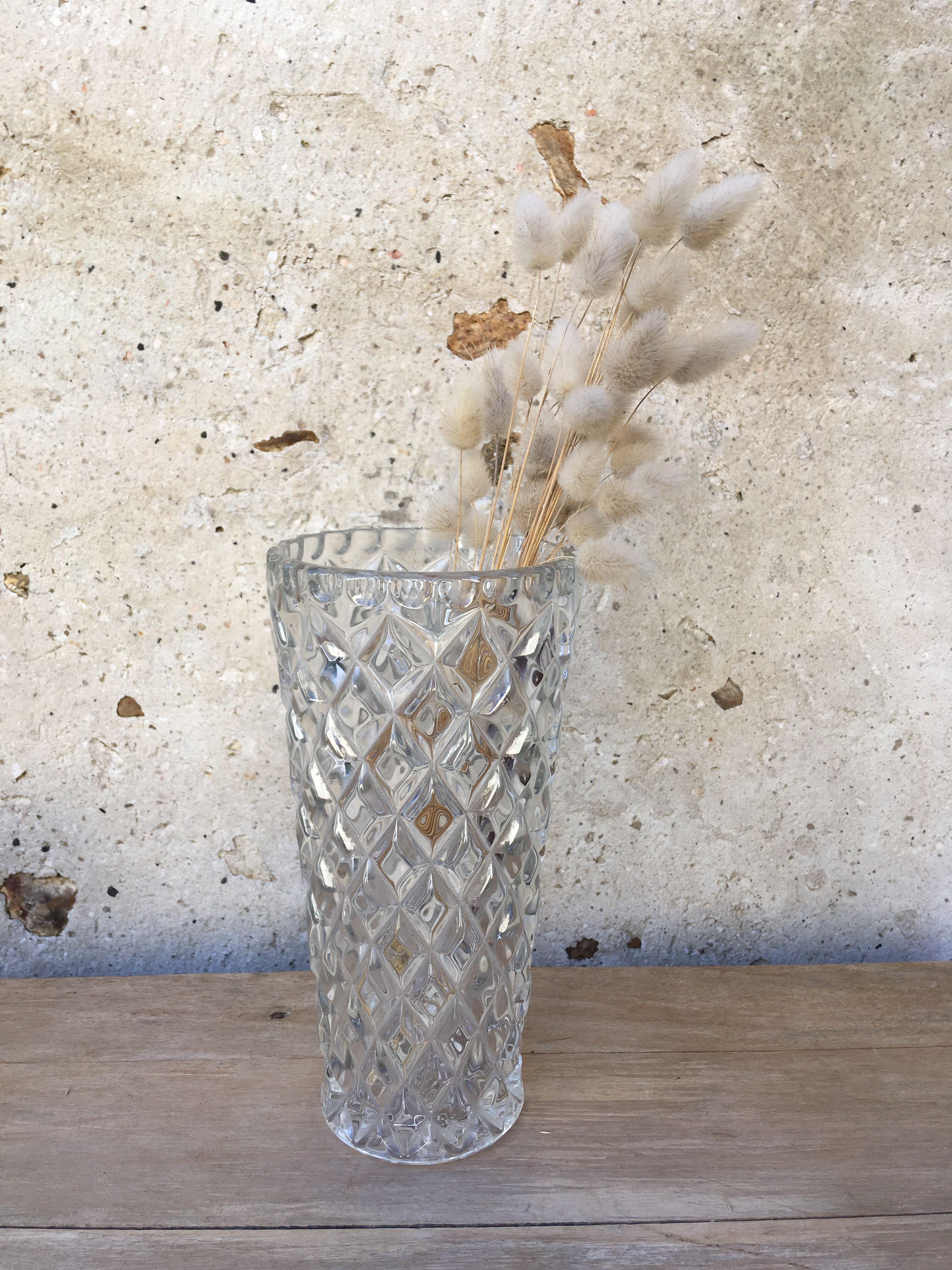 Vase vintage "diamant"