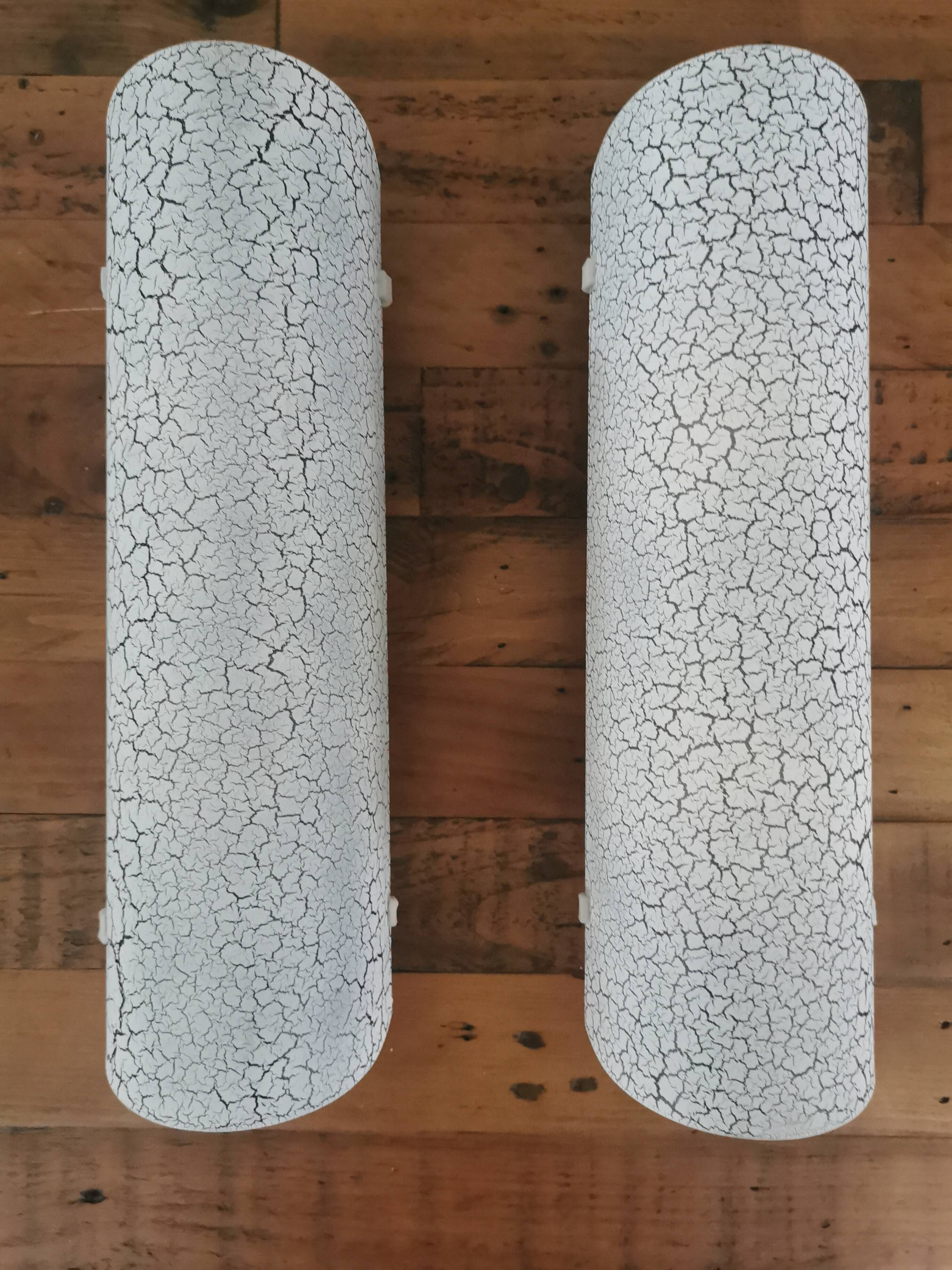 Wall lights. Cracked glass