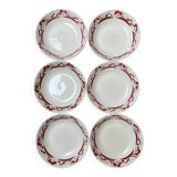 6 soup plates Les Pommiers Sarreguemines