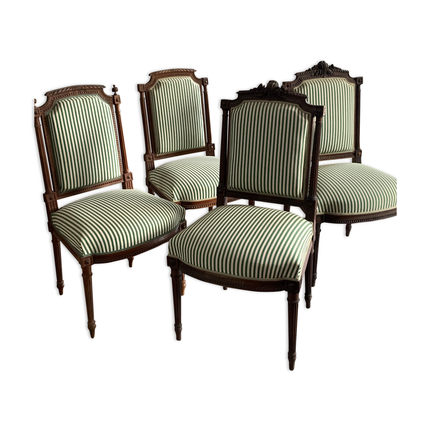 4 antique Louis XVI style chairs