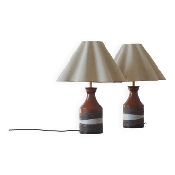 Ceramic Table Lamps from Bitossi Ceramiche, Italy, 1960s, Set of 2