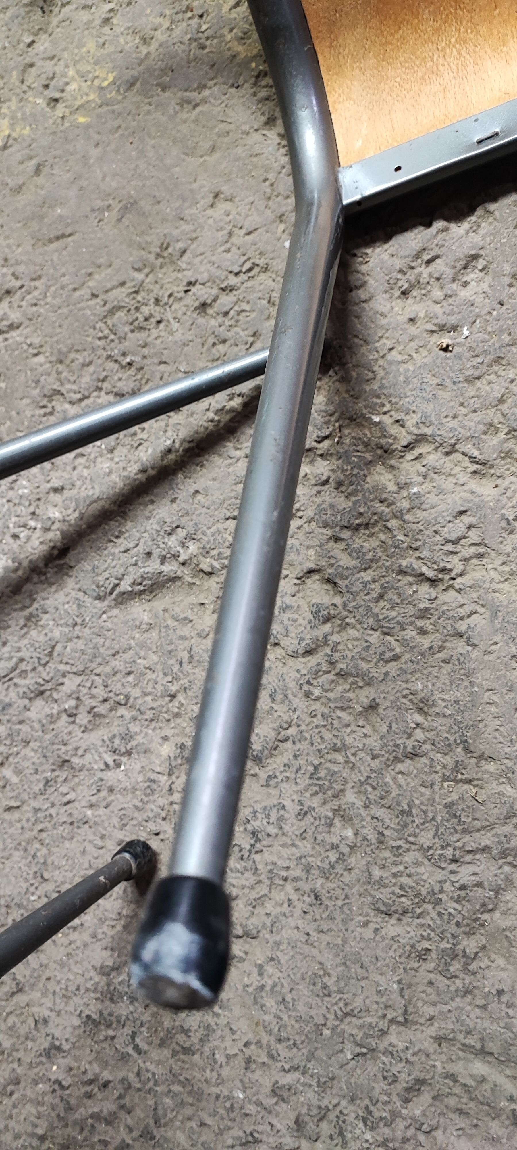 Six Mullca School Chairs 510 feet tapered