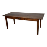 Antique Fruitwood & Oak Early 20th Century French Rustic Farmhouse Dining Table