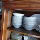Walnut and walnut veneer display case 1 door circa 1900