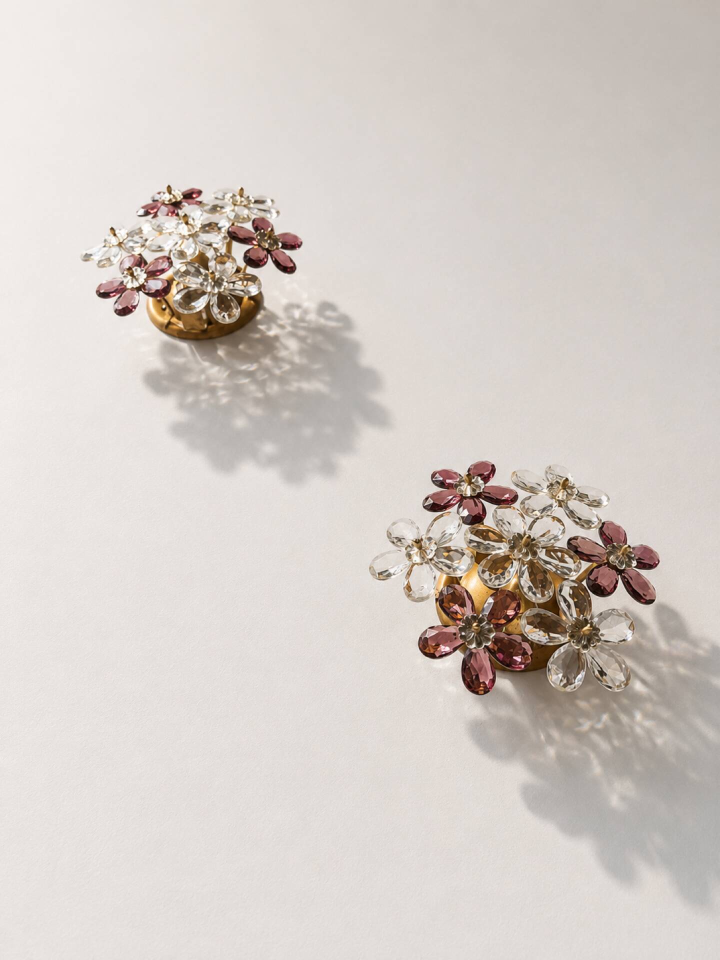 Murano flower wall sconces