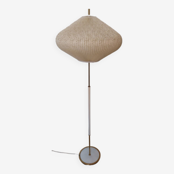 Floor lamp with a Rispal style lampshade