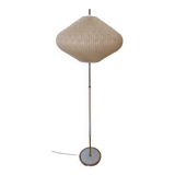 Floor lamp with a Rispal style lampshade
