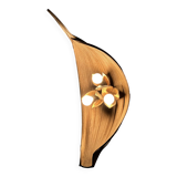Vintage 70'S banana leaf wall lamp