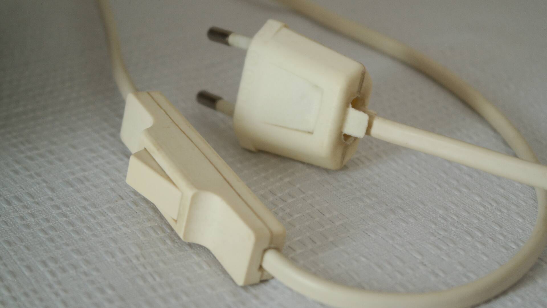 Vintage 70's natural rope lamp base