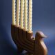 Wooden candlestick - Paloma candelabrum