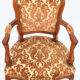 Fauteuil cabriolet de style Louis XV