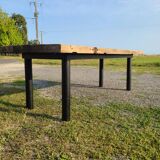 Early 20th century farmhouse table giant workbench