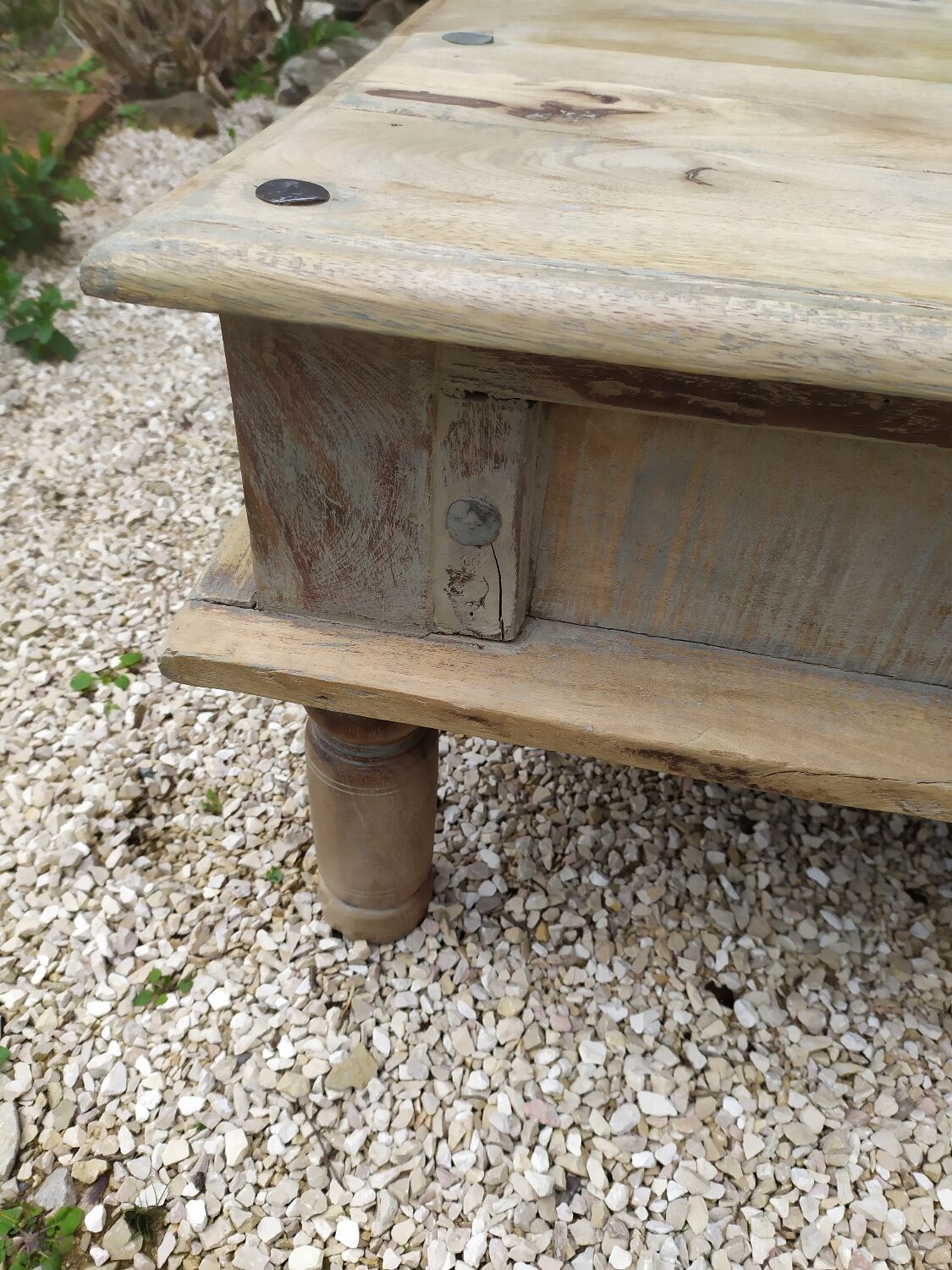 Wooden coffee table